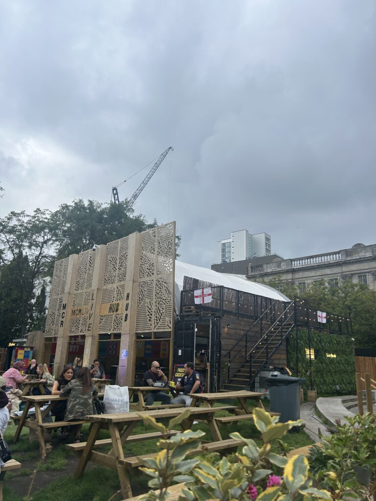 MCR Live Hub Manchester Piccadilly Gardens